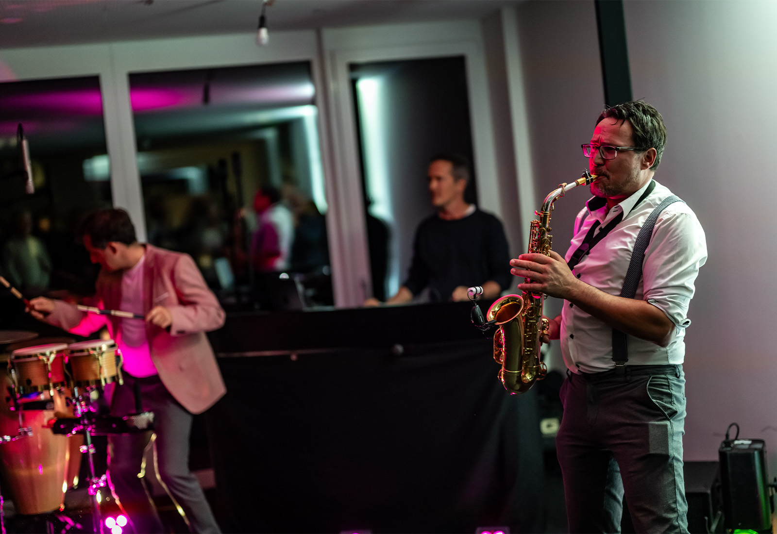 LPC: DJ mit Saxophon und Drums